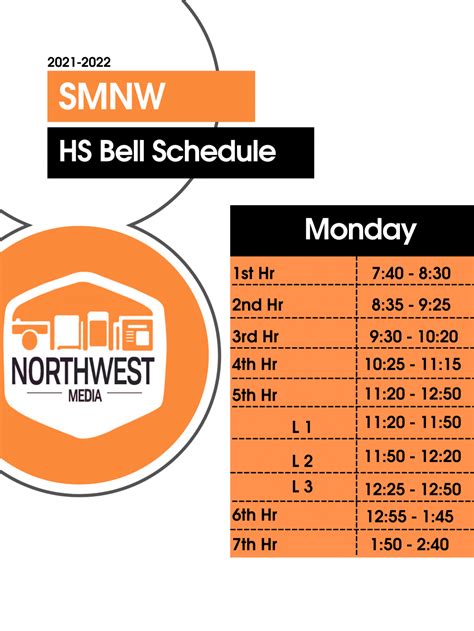 Student Handbook. . Smnw bell schedule